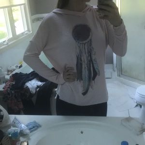 Baby pink dream catcher sweater